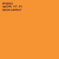 #F69333 - Neon Carrot Color Image